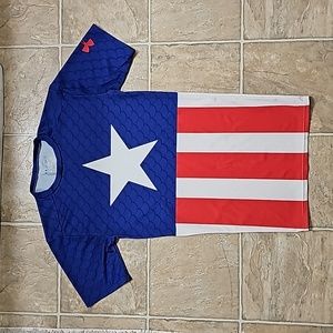 Under Armor Marvel Captain America Compression shirt, size small